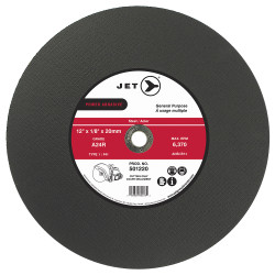 Jet 501220 - 12 x 1/8 x 20mm A24R POWER ABRASIVE T1 Cut-Off Wheel