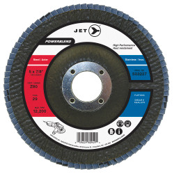 Jet 503225 - 5 x 7/8" Z60 POWERBLEND T29 Zirconia Flap Discs