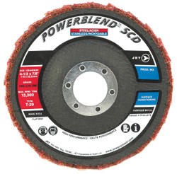 Jet 503525 - 5 x 7/8 Medium POWERBLEND SCD T29 Surface Conditioning Flap Disc