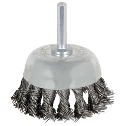 Jet 550802 - (8046) 2-3/8 x 1/4" Shaft Mounted Knot Twisted Cup Brush