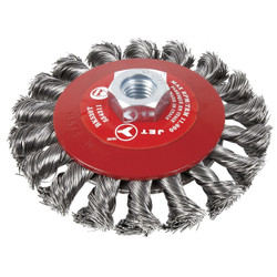 Jet 554311 - (BK520T) 5 x 5/8-11NC Knot Twisted Conical (Bevel) Brush - High Performance