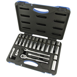 Jet 600234 - (SW3830M-6) 30 PC 3/8" DR Metric Socket Wrench Set - 6 Point