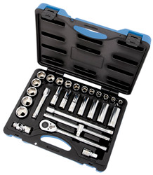 Jet 600331 - (SW1229-6) 29 PC 1/2" DR S.A.E. Socket Wrench Set - 6 Point