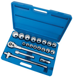 Jet 600406 - (SW7521-HD) 21 PC 3/4" DR S.A.E. Socket Wrench Set - 12 Point