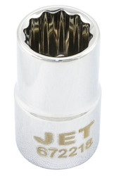 Jet 672230 - 1/2" DR x 15/16" Regular Chrome Socket - 12 Point
