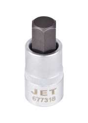 Jet 677318 - 1/2" DR x 9/16" S2 2" Long Hex Bit Socket