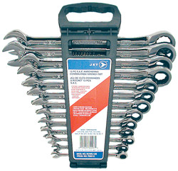 Jet 700312 - (RCWS-13S) 13 PC Long S.A.E. Ratcheting Combination Wrench Set