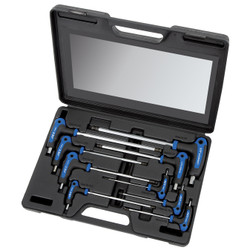 Jet 775104 - (JTHK-9) 9 PC S.A.E. Ergonomic L-Handle Ball Nose Hex Key Set