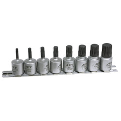 Jet TH1458 - 8 PC 3/8" Drive Triple Square Driver Bit Set