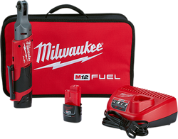 Milwaukee 2556-22 - M12 FUEL 1/4" Ratchet 2 Battery Kit
