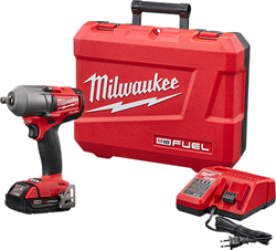 Milwaukee 2861-21CT - M18 FUEL 1/2" Mid-Torque Impact Wrench with Friction Ring Kit W/ 2.0Ah Battery