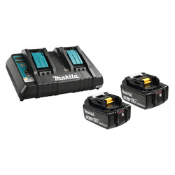 Makita Y-00359 - 18V 2 x 5.0Ah Li-Ion Battery & Dual-Port Charger Kit