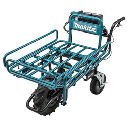 Makita DCU180ZX1 - 18V x2 LXT Power-Assisted Brushless Wheelbarrow with Flatbed Tray