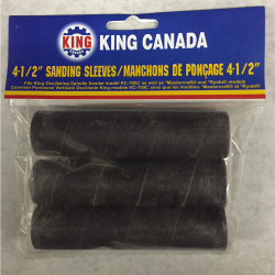 King Canada SL-410-K-120 - 3 pc. 4-1/2" x 1" -120 Grit wood sanding sleeve kit