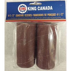 King Canada SL-415-K-80 - 2 pc. 4-1/2" x 1-1/2" -80 Grit wood sanding sleeve kit
