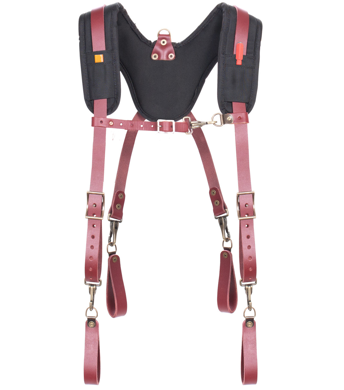 Kuny's 21522 - Fully Adjustable, Padded Yoke Leather Suspenders -  Canucktools.ca