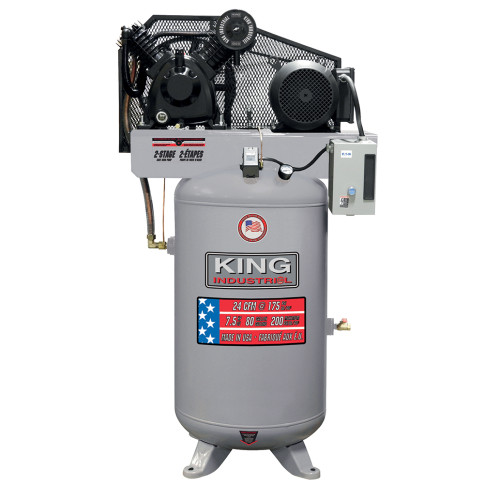 King Canada KC 7280V3 MS 2 Stage 7.5 HP 80 Gallon Air Compressor Canucktools