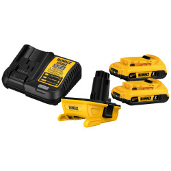 DEWALT DCA2203C - 20V MAX To 18V Adaptor Kit W/ 2 Dcb203 (2.0Ah) And Charger