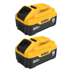 DEWALT DCB206-2 - 20V MAX Li-Ion Battery 2-Pack (6.0 Ah)
