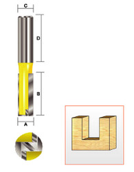 Kempston -   Straight Bit w/Bottom Cutter, 5/8" x 1-1/4" - 106455