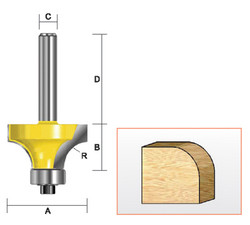 Kempston -   Round Over Bit, 3/16" Radius - 301021