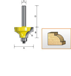 Kempston -   Beading Bit, 5/32"  Radius - 302418