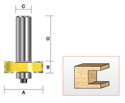 Kempston -   T Slotting Bit, 1-1/4 x 1/4 - 307031