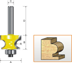 Kempston -   Edge Beading Bit, 3/16" Radius - 319041