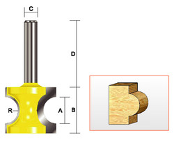 Kempston -   Bull Nose Radius Bit, 5/16" Radius - 330441