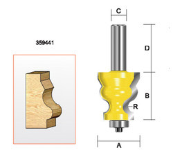 Kempston -   Specialty Molding Bit, 1-3/8" x 1-1/2" - 359441