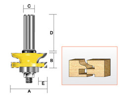 Kempston -   Reversible Rail & Stile Cutter, Traditional Ogee - 409031