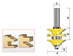 Kempston -   Stacked Rail & Stile Bit - Classical - 412414