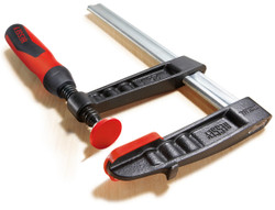 Bessey TG4.512+2K - Clamp, woodworking, F-style, 2K handle, replaceable pads, 4.5 In. x 12 In., 1000 lb