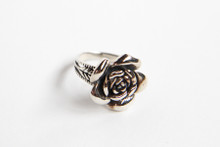 Sterling Silver Floral Ring- Size 7.5