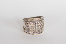 Sterling Silver Ring with Twisted Wire design- Size 10.5