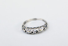 Sterling Silver with Open Work Design Ring