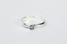 Sterling Silver with Blue Topaz Ring