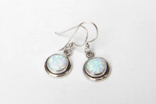 Sterling and Opal Dangle Earrings