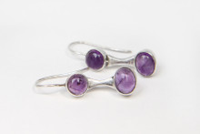 Sterling and Amethyst Dangle Earring