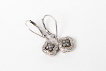 Sterling Silver with Cubic Zirconia's and Marcasite Earrings