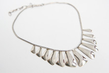 Navajo - Completely Handmade Sterling Silver Necklace.