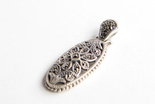 Sterling and Marcasite Pendant