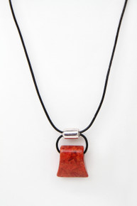 Great Sterling Silver and Sponge Coral Necklace by Silpada