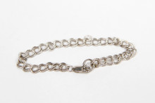 Sterling Silver Double Link Charm Bracelet