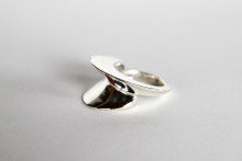 hand Made Sterling Silver Ring with a V Design- Size 6