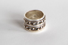 Sterling Silver Spinning Ring, also known as a Worry Ring- Size 8.5