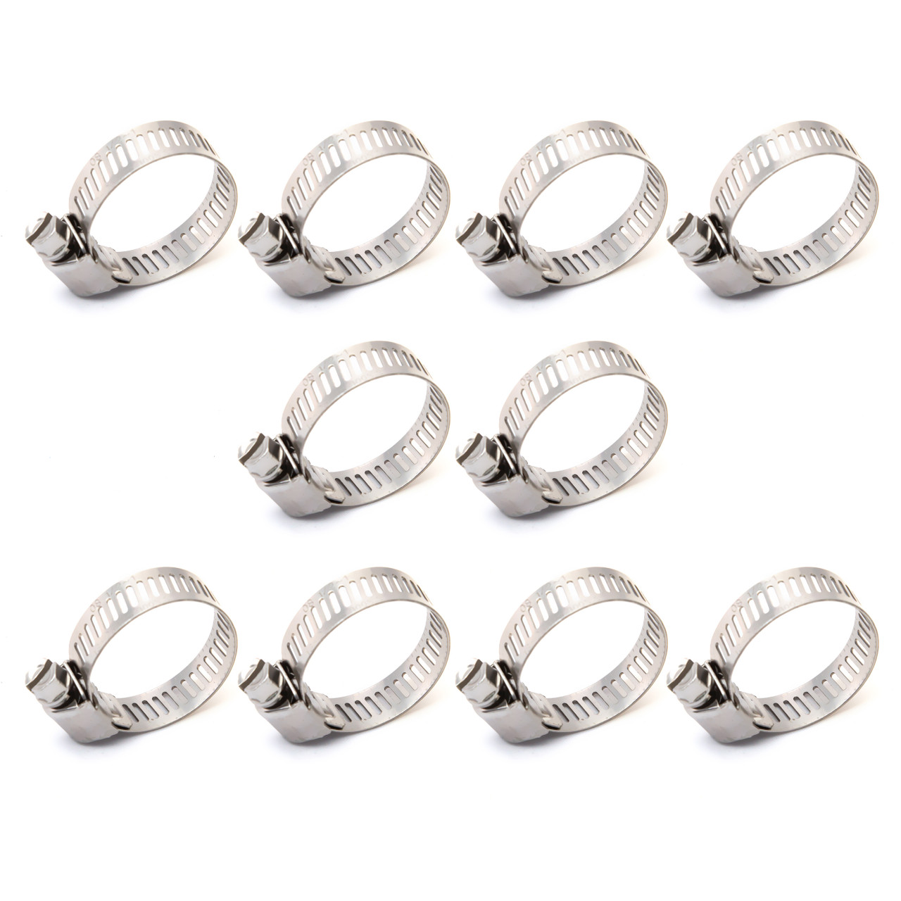 50101 Worm Drive Hose Clamps 3/8” Band Width Clamping Capacity ¼ inch