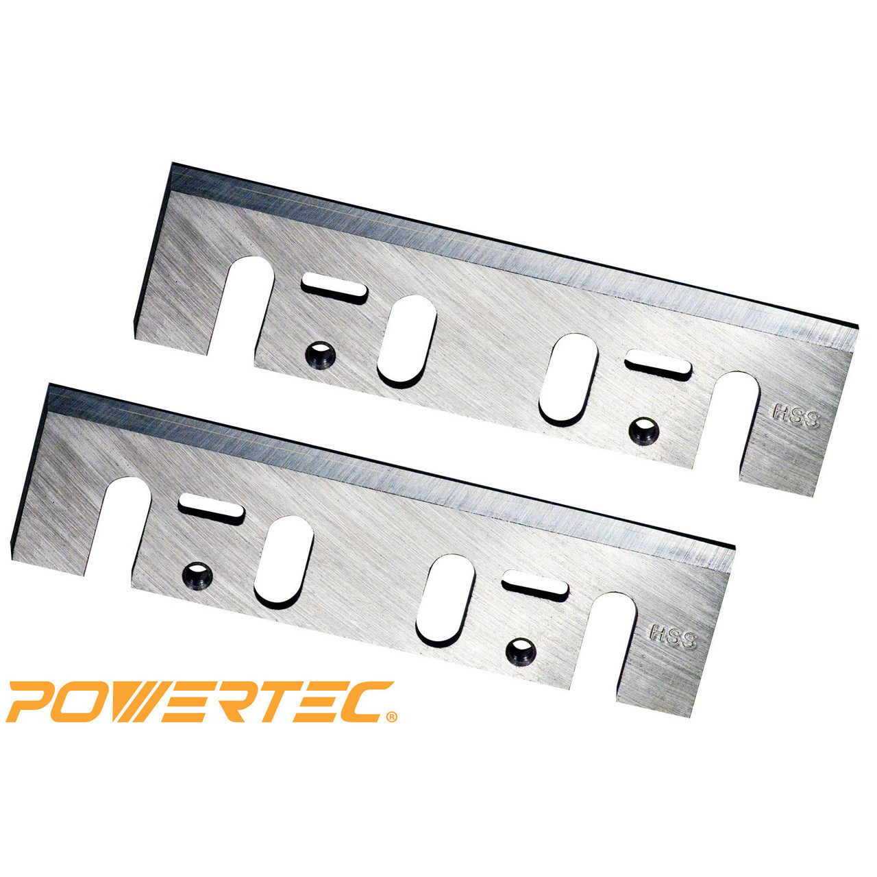 128361 43/8Inch HSS Planer Blades for Makita 1912B, Set of 2 POWERTEC