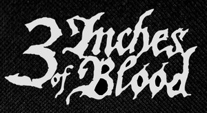 3 Inches of Blood Logo 7x4" Printed Patch