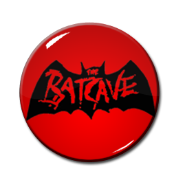 Batcave - Red Logo 1" Pin